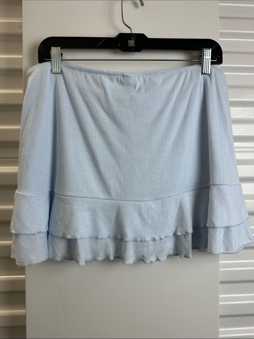 WILD FABLE  Blue Ruffled Mini Skirt - Picture 5 of 9